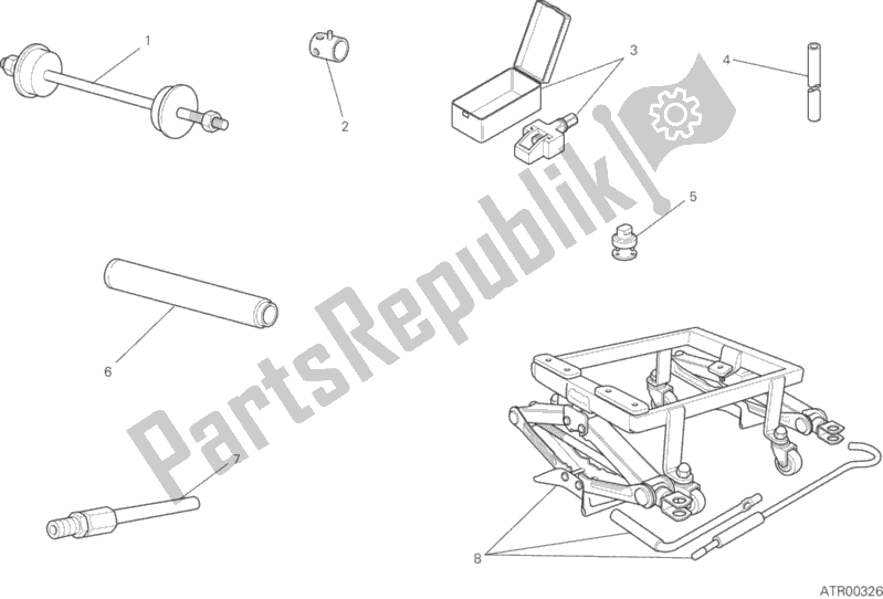 All parts for the Workshop Service Tools, Frame of the Ducati Scrambler Icon USA 803 2015